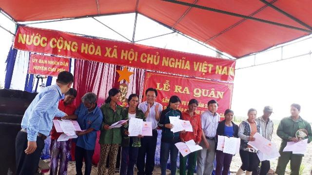 Lễ ra quân sản xuất vụ mùa năm 2018 tại thôn Ia Bia (xã Ia Le, huyện Chư Pưh)