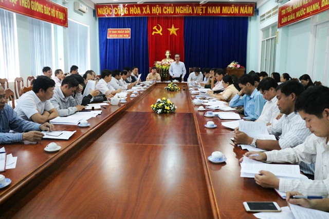 Huyện Chư Pưh: UBND huyện tổ chức Hội nghị sơ kết công tác tháng 2, triển khai nhiệm vụ công tác tháng 3 năm 2017