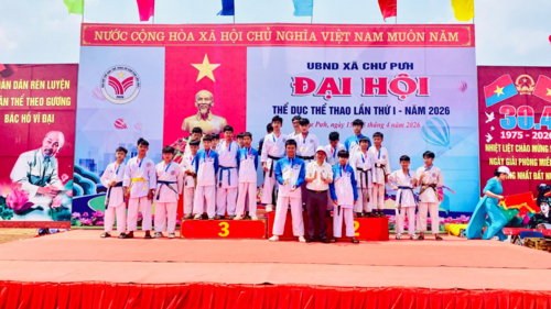 Bế mạc Đại hội Thể dục thể thao xã Chư Pưh lần thứ I, năm 2026.